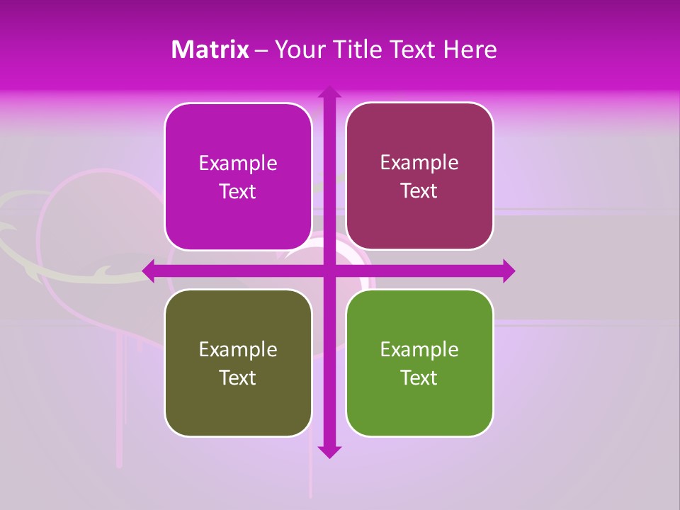 Pink Twice Black PowerPoint Template