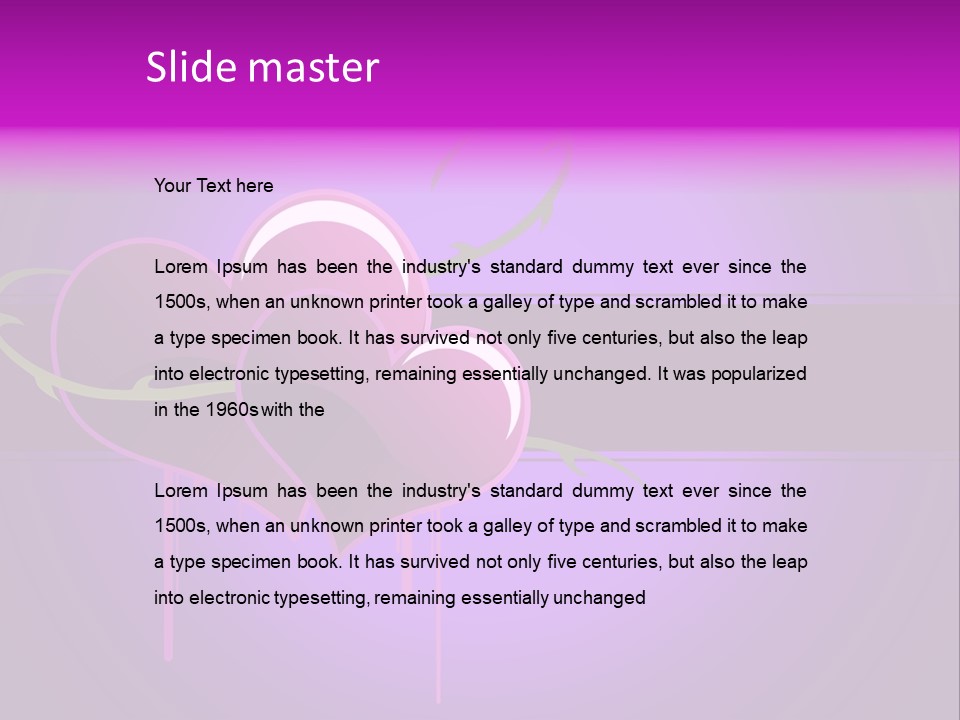 Pink Twice Black PowerPoint Template