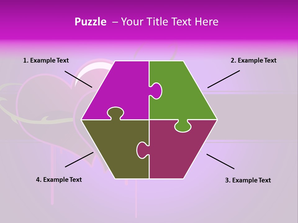 Pink Twice Black PowerPoint Template