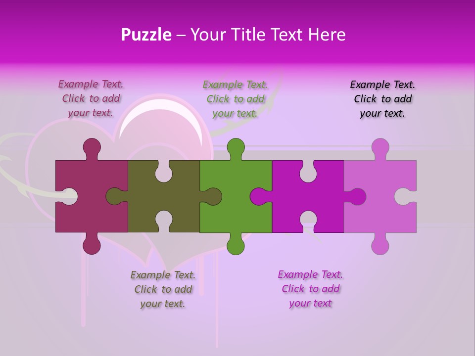 Pink Twice Black PowerPoint Template