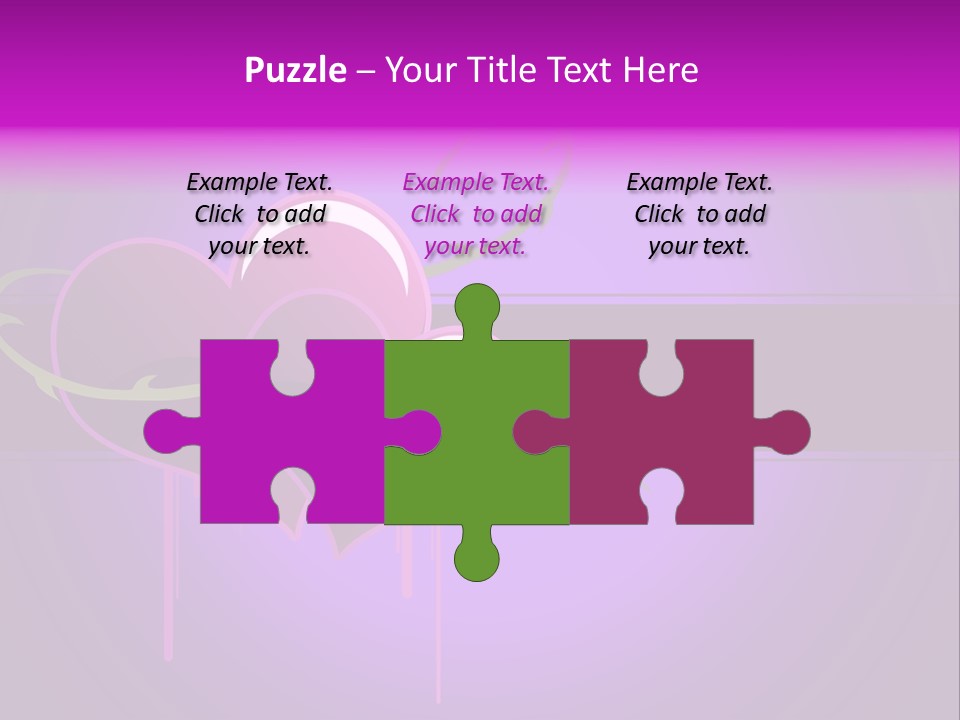 Pink Twice Black PowerPoint Template