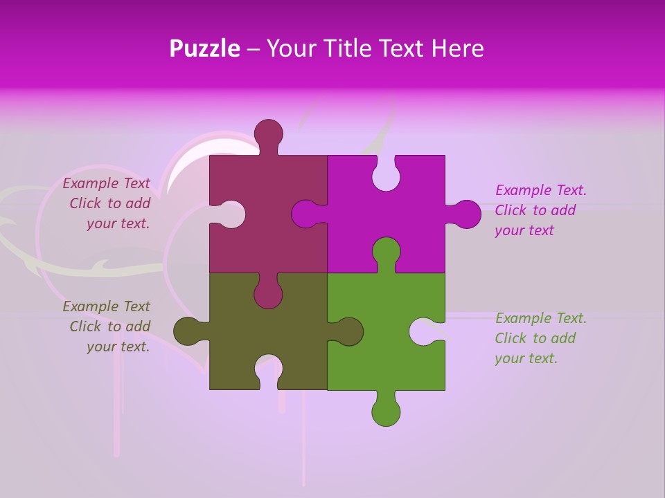 Pink Twice Black PowerPoint Template