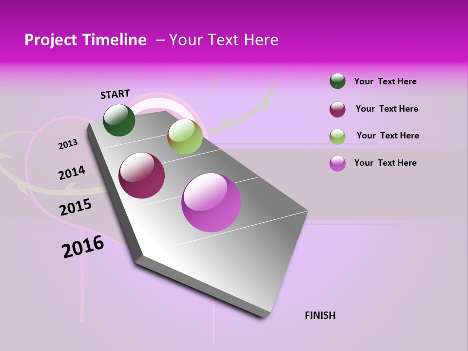 Pink Twice Black PowerPoint Template