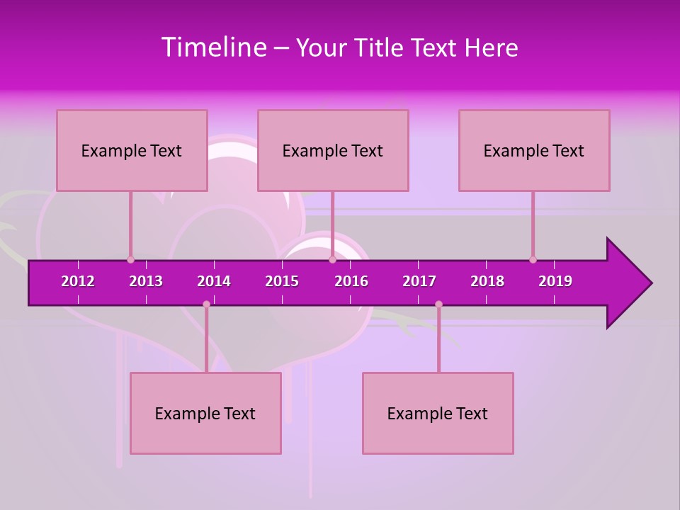 Pink Twice Black PowerPoint Template