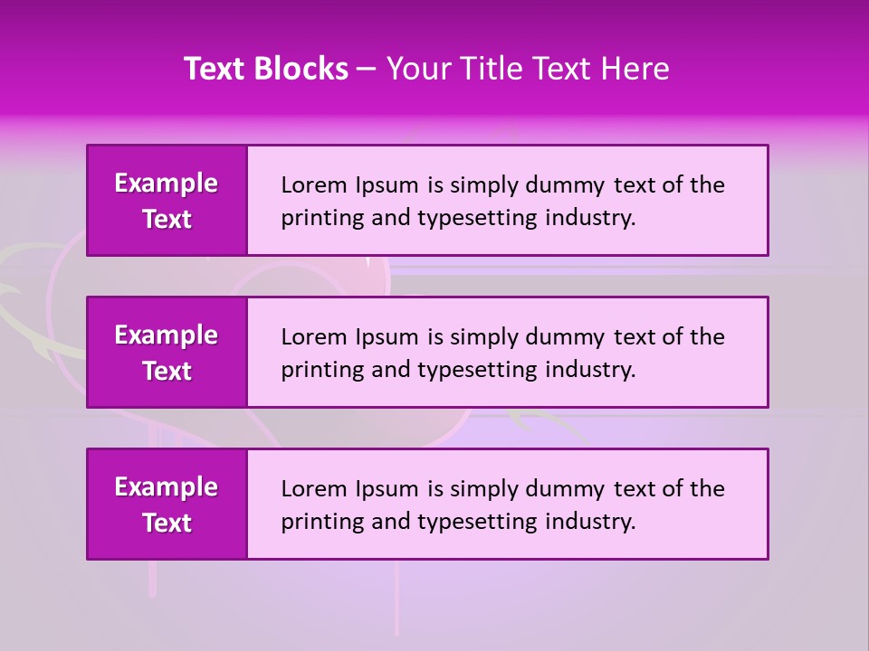 Pink Twice Black PowerPoint Template