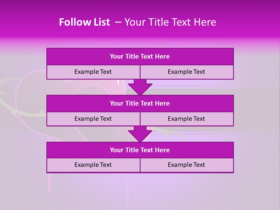 Pink Twice Black PowerPoint Template