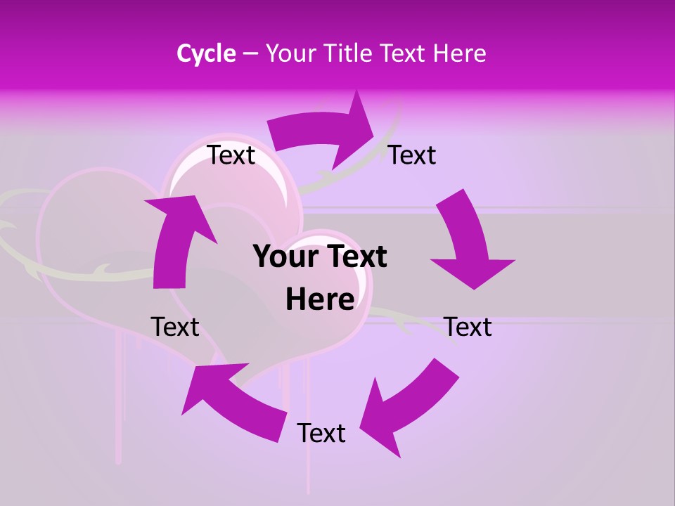 Pink Twice Black PowerPoint Template