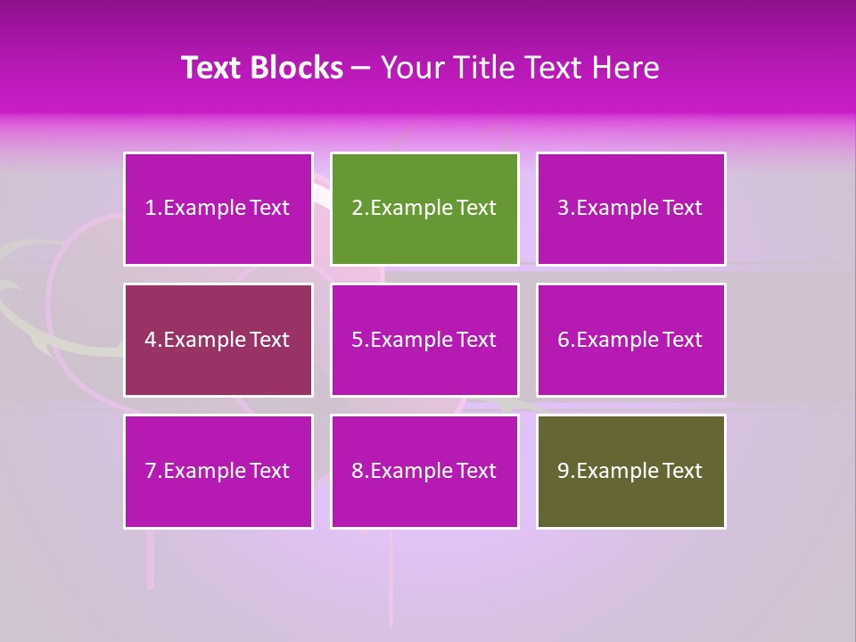 Pink Twice Black PowerPoint Template