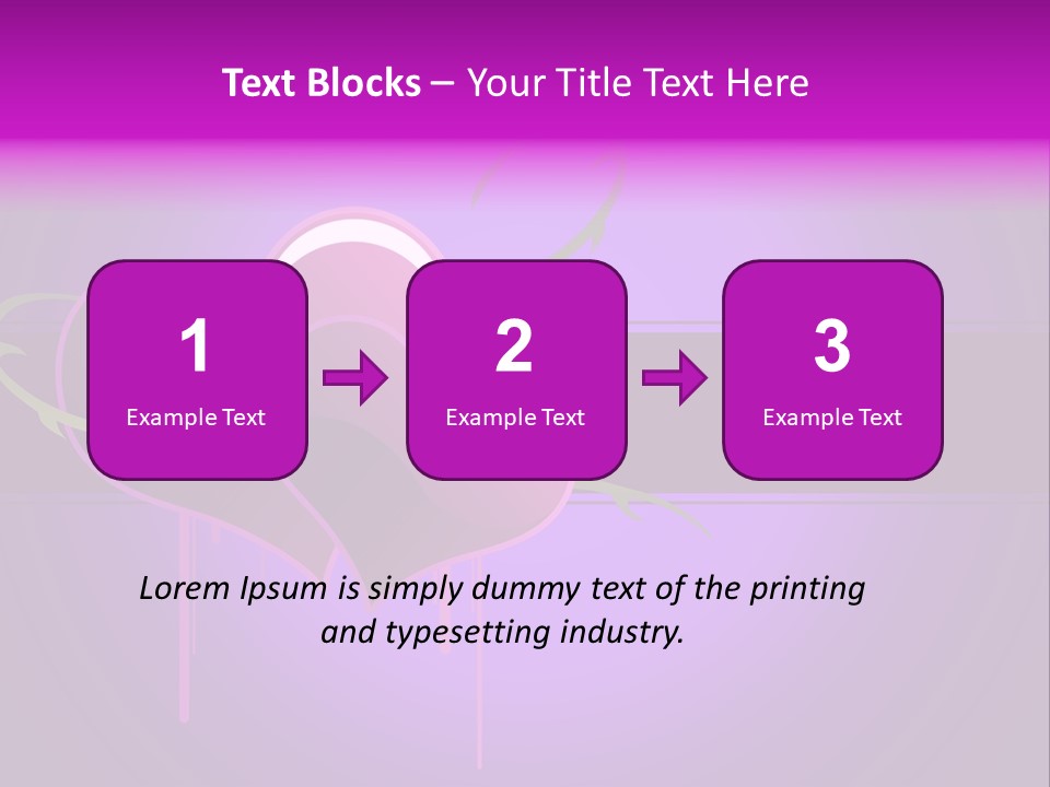Pink Twice Black PowerPoint Template