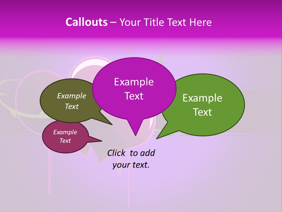 Pink Twice Black PowerPoint Template