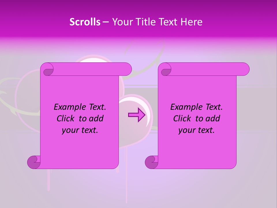 Pink Twice Black PowerPoint Template