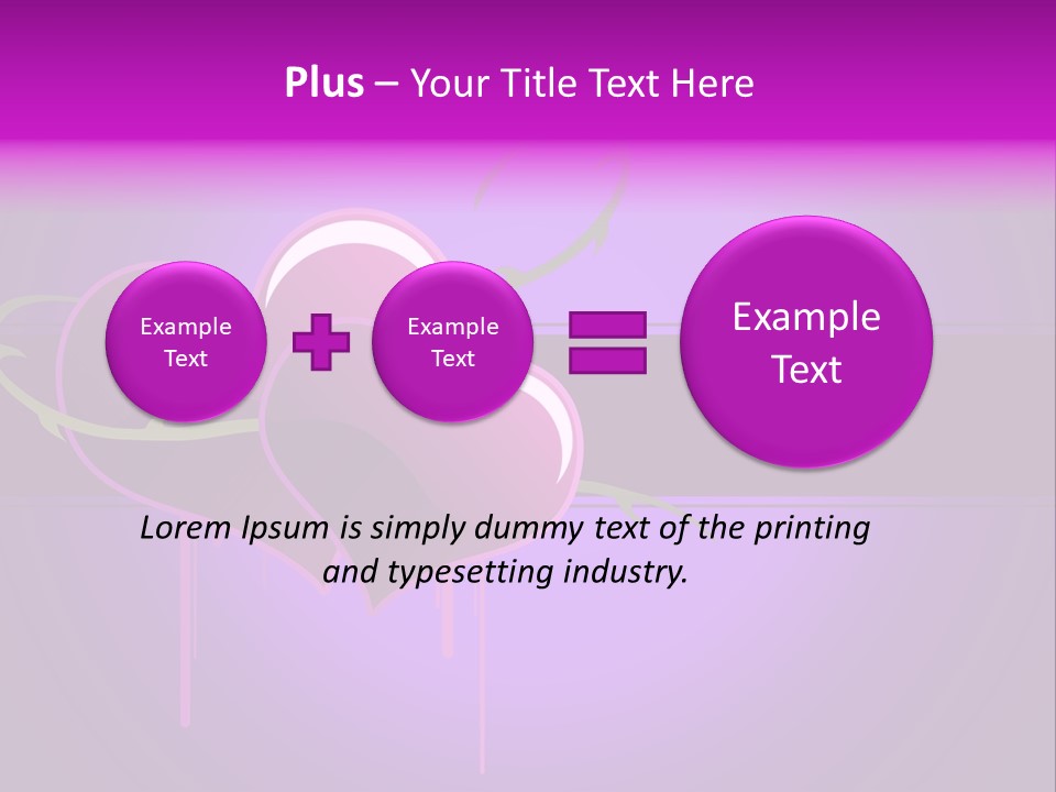 Pink Twice Black PowerPoint Template