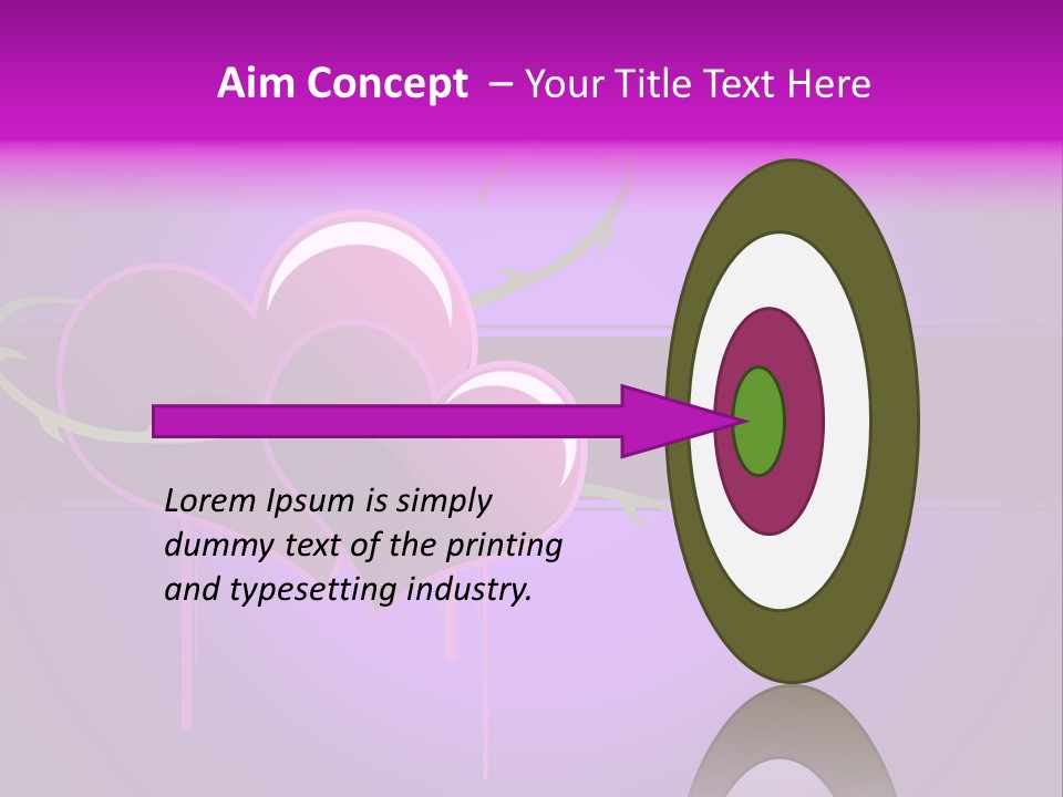 Pink Twice Black PowerPoint Template