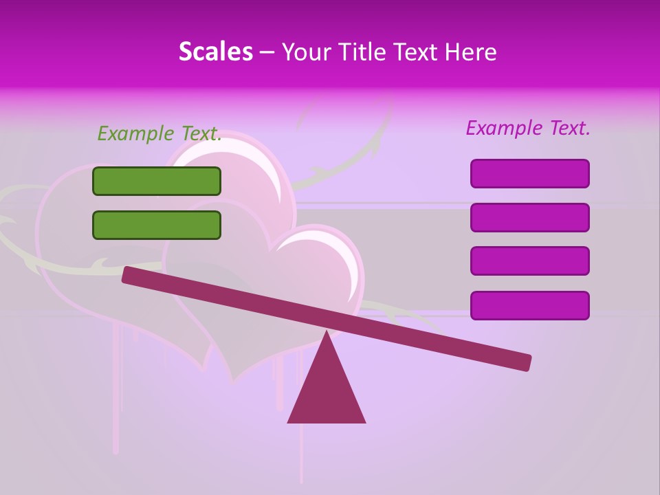 Pink Twice Black PowerPoint Template