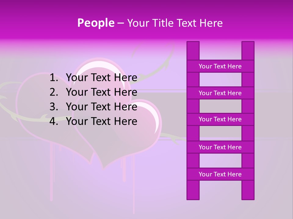 Pink Twice Black PowerPoint Template