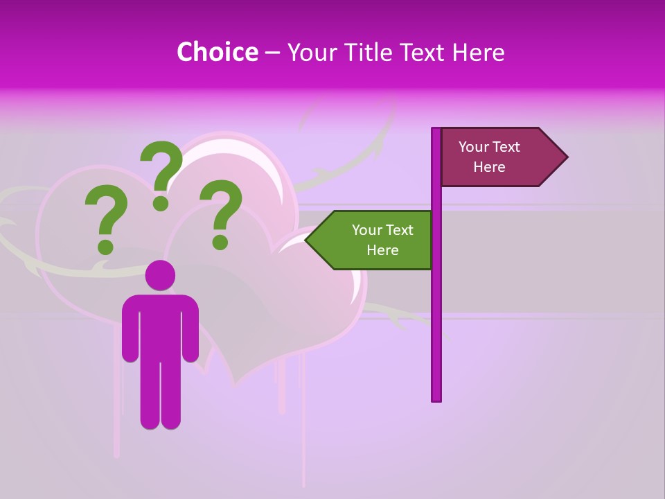 Pink Twice Black PowerPoint Template