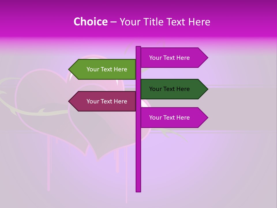 Pink Twice Black PowerPoint Template