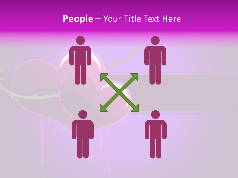 Pink Twice Black PowerPoint Template