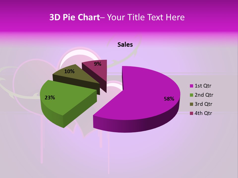 Pink Twice Black PowerPoint Template