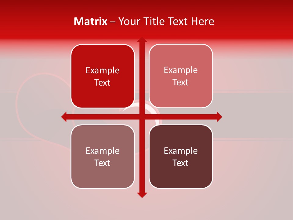 Ideal Background Two Hearts PowerPoint Template