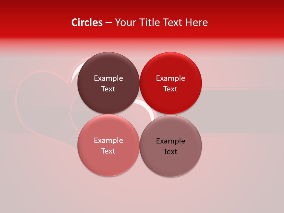 Ideal Background Two Hearts PowerPoint Template