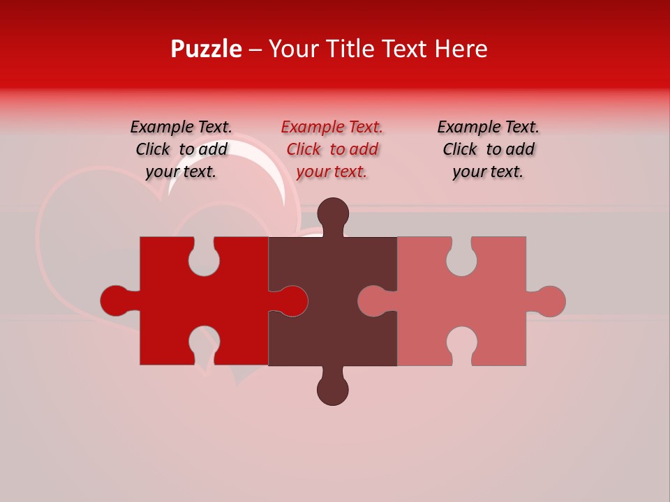 Ideal Background Two Hearts PowerPoint Template