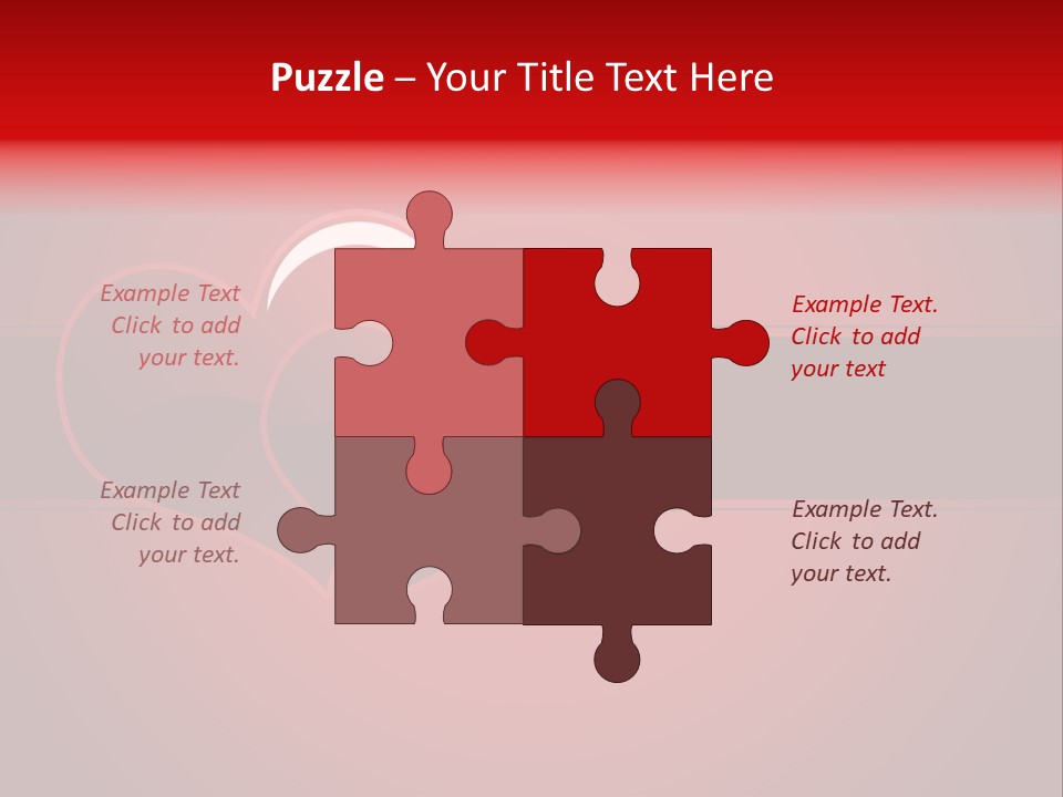 Ideal Background Two Hearts PowerPoint Template