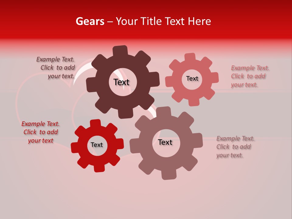Ideal Background Two Hearts PowerPoint Template