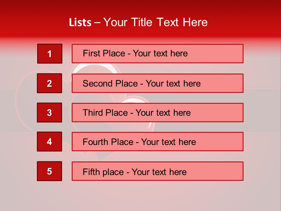Ideal Background Two Hearts PowerPoint Template
