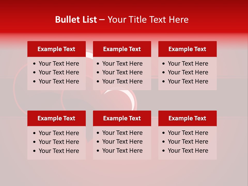 Ideal Background Two Hearts PowerPoint Template