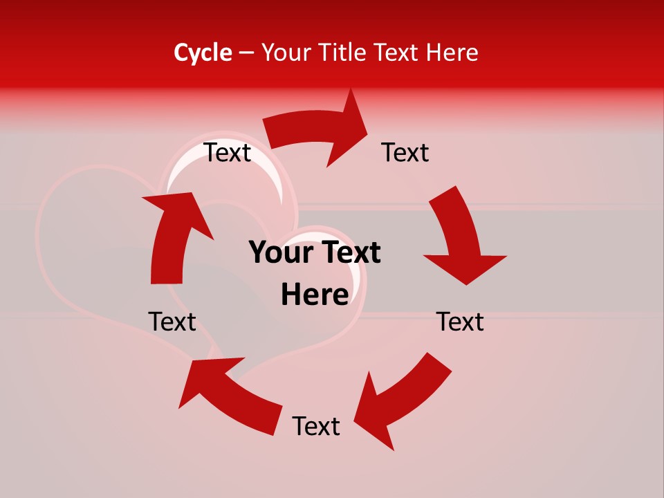 Ideal Background Two Hearts PowerPoint Template