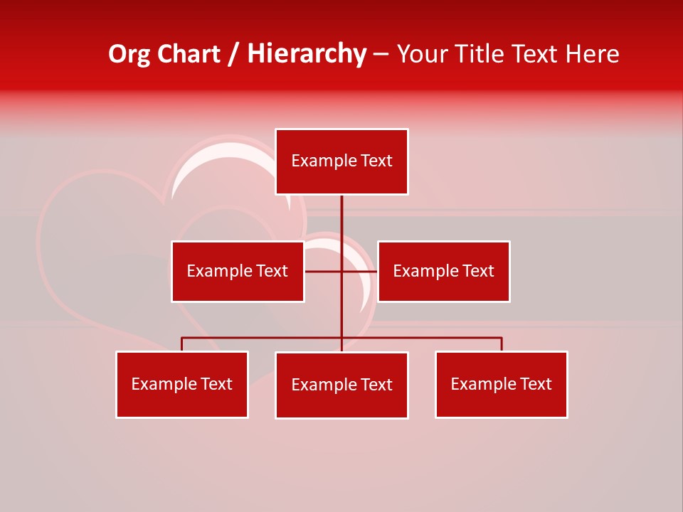 Ideal Background Two Hearts PowerPoint Template