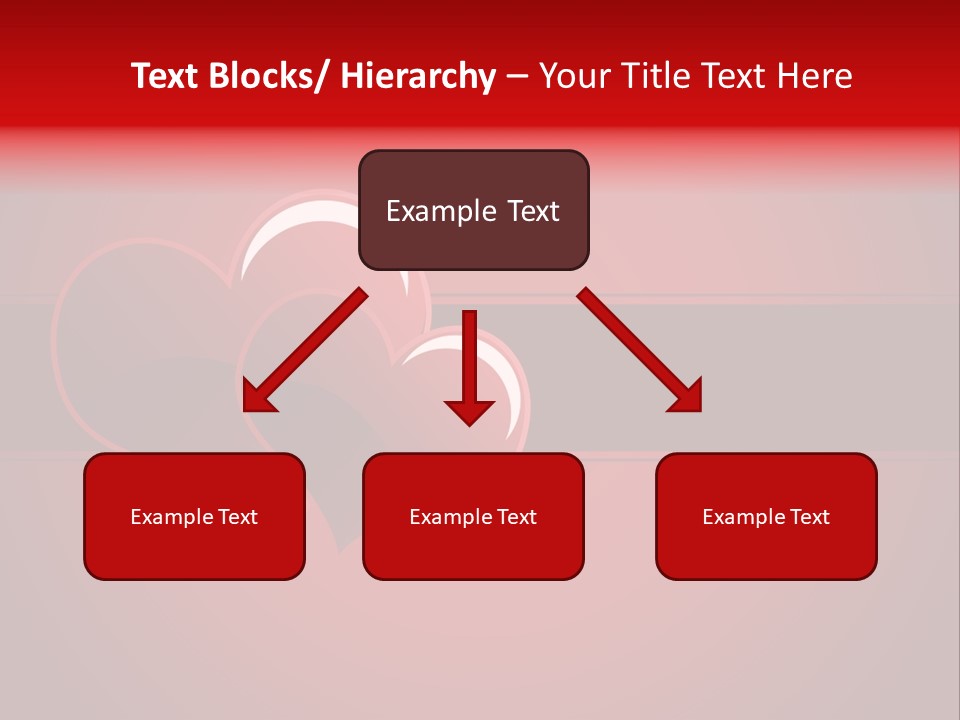 Ideal Background Two Hearts PowerPoint Template