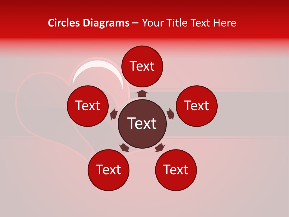 Ideal Background Two Hearts PowerPoint Template