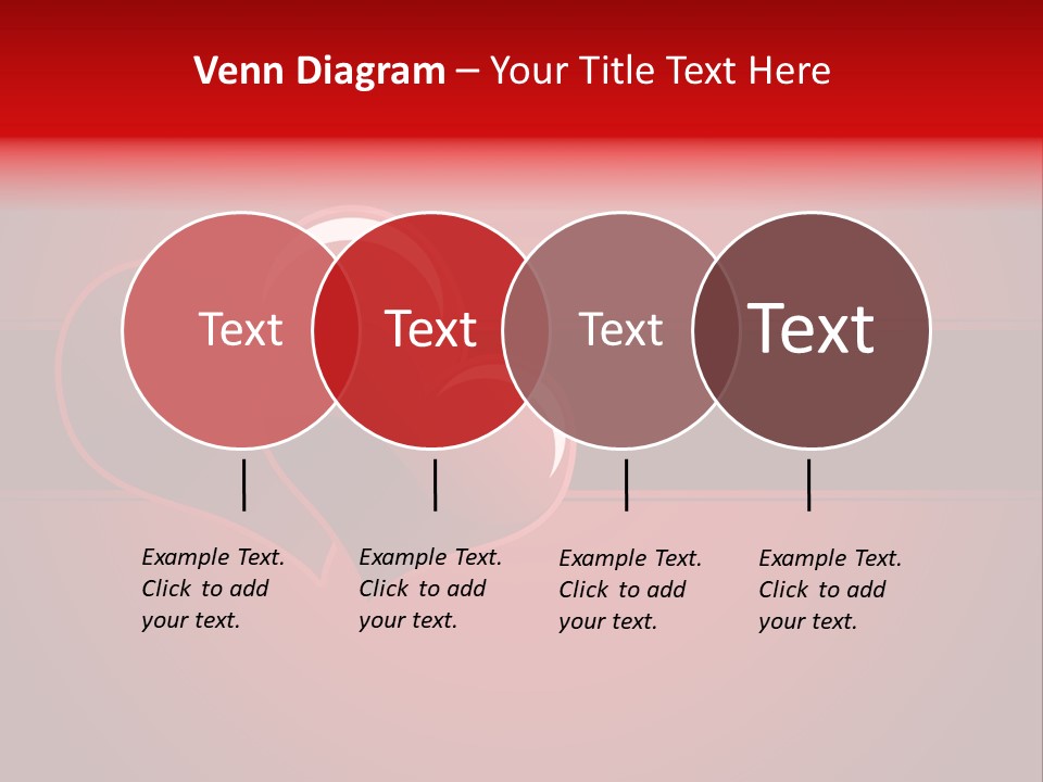 Ideal Background Two Hearts PowerPoint Template