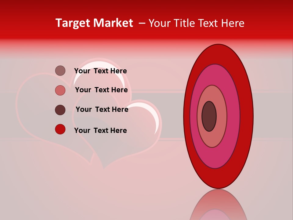 Ideal Background Two Hearts PowerPoint Template