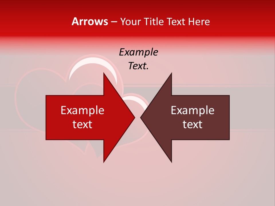 Ideal Background Two Hearts PowerPoint Template