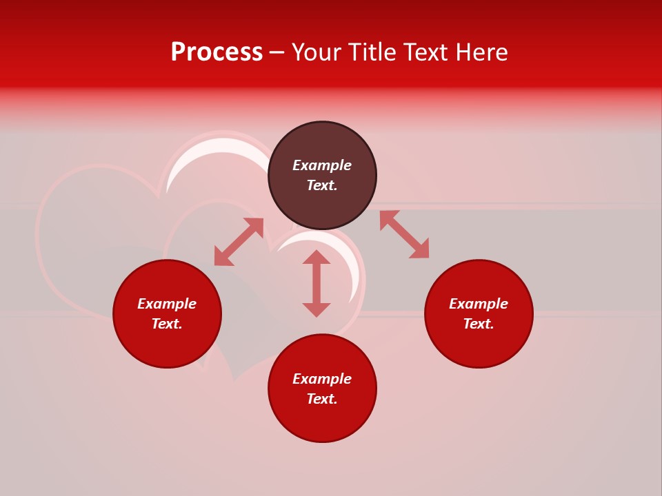 Ideal Background Two Hearts PowerPoint Template