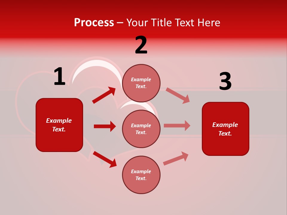 Ideal Background Two Hearts PowerPoint Template