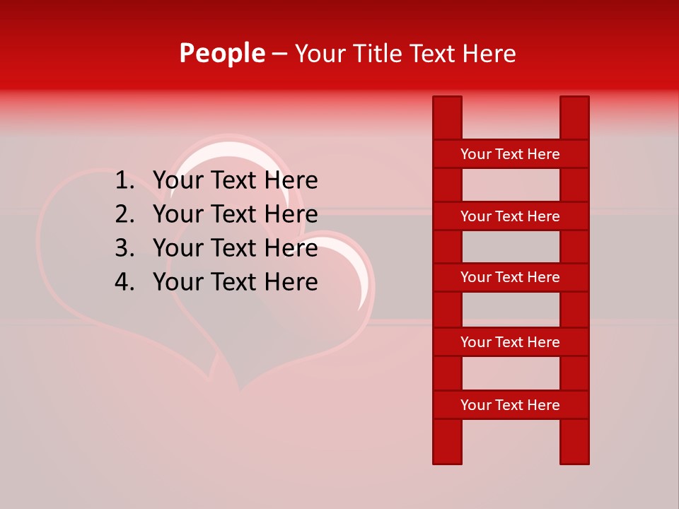 Ideal Background Two Hearts PowerPoint Template