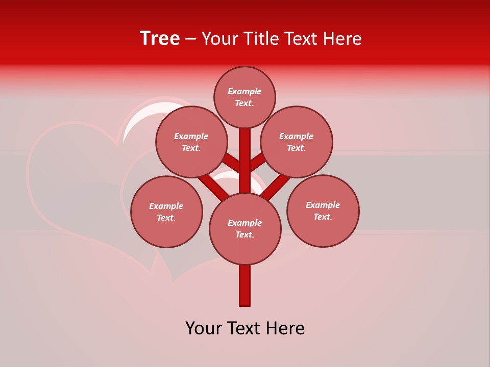 Ideal Background Two Hearts PowerPoint Template