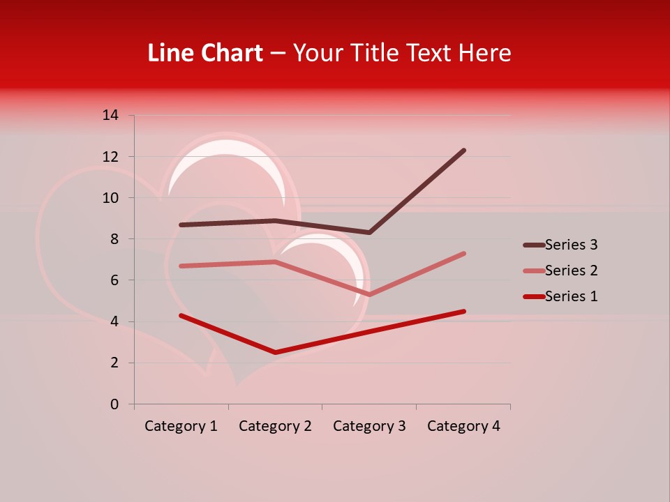 Ideal Background Two Hearts PowerPoint Template