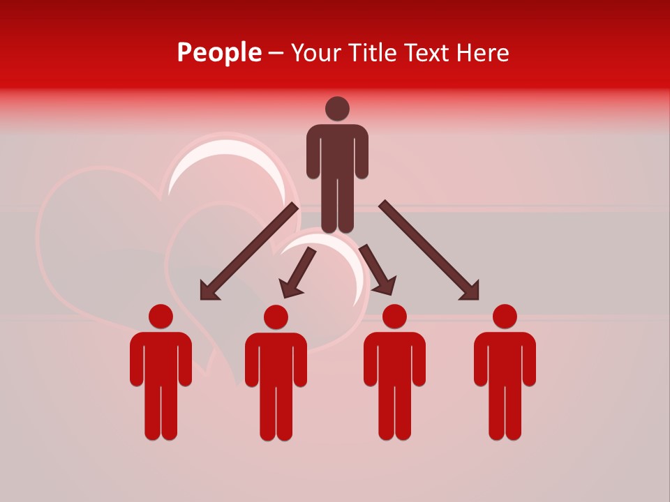 Ideal Background Two Hearts PowerPoint Template