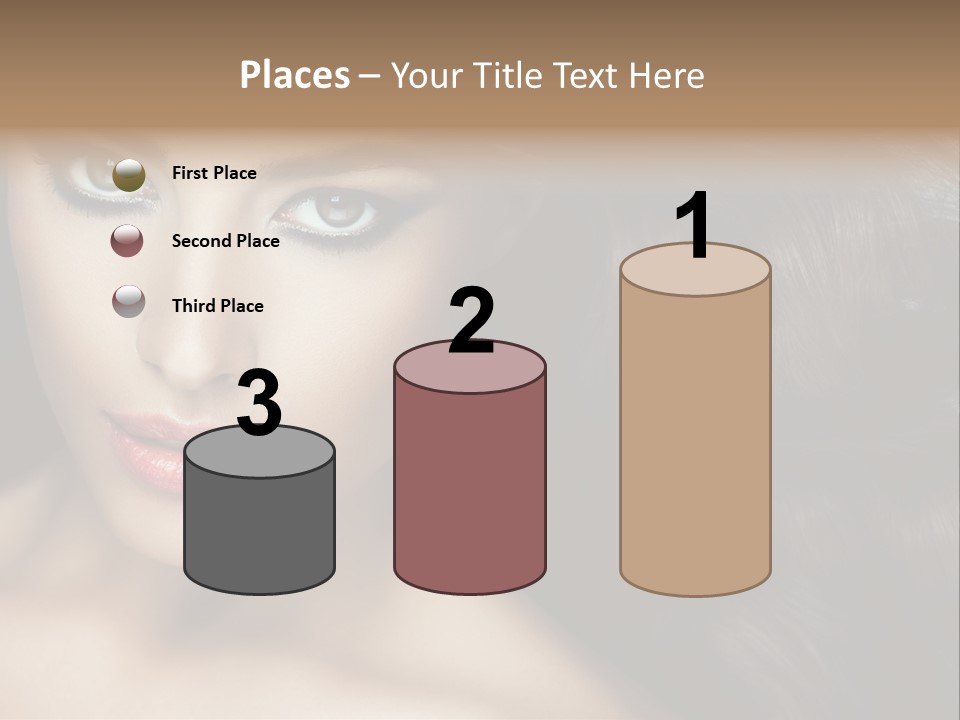 Beautiful Caucasian People PowerPoint Template