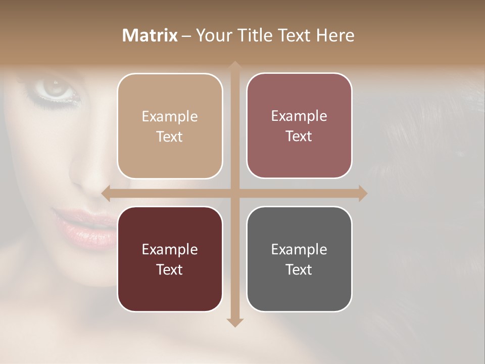 Beautiful Caucasian People PowerPoint Template