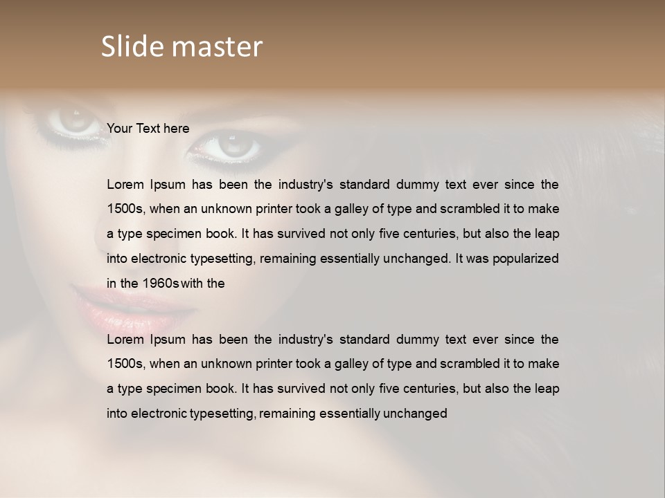 Beautiful Caucasian People PowerPoint Template