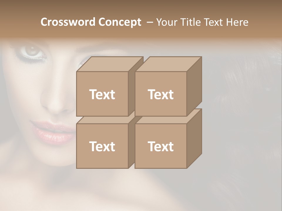 Beautiful Caucasian People PowerPoint Template