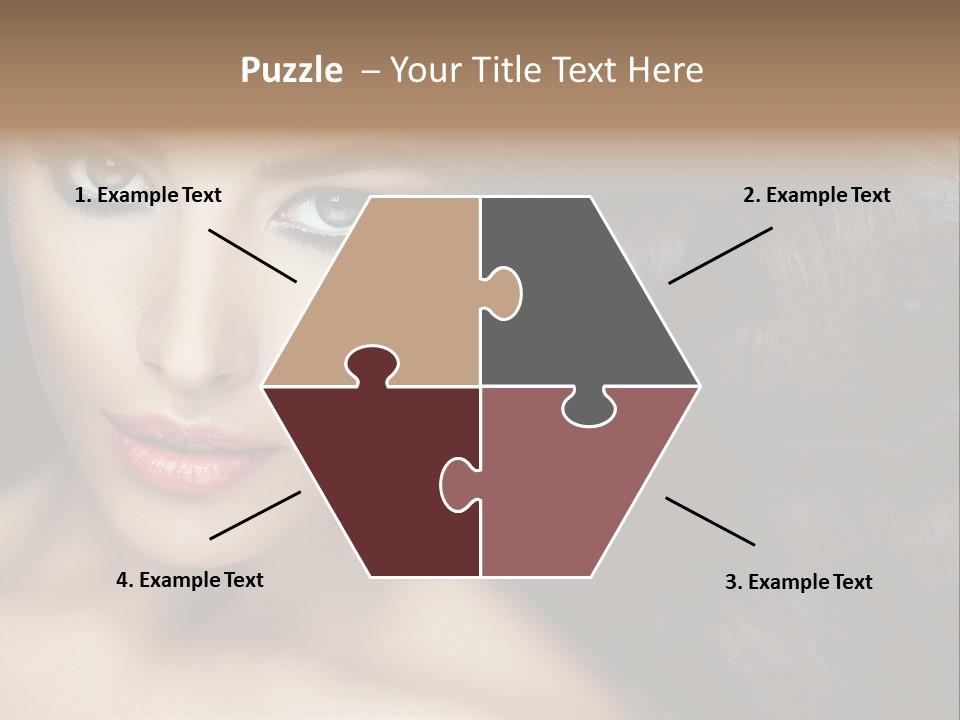 Beautiful Caucasian People PowerPoint Template