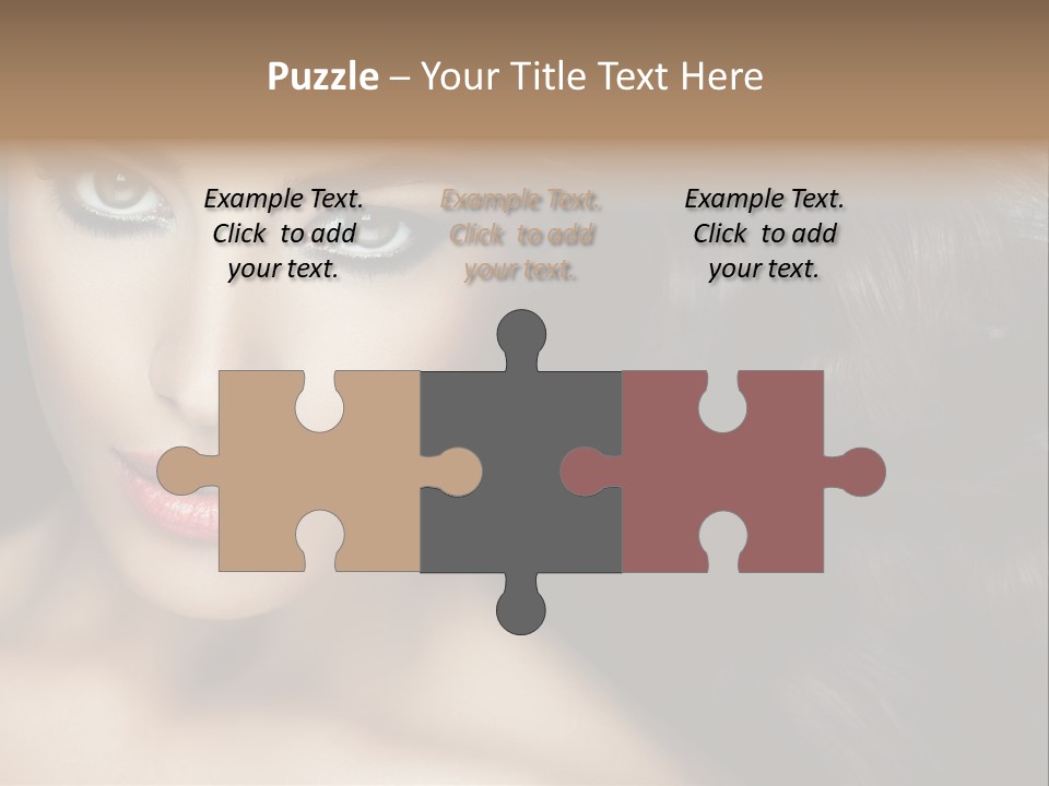 Beautiful Caucasian People PowerPoint Template