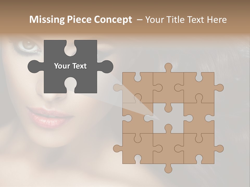 Beautiful Caucasian People PowerPoint Template